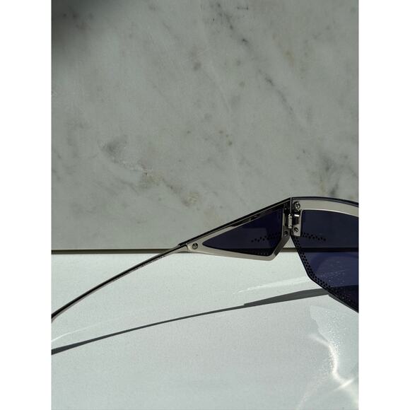 NEW Givenchy GV4100US Mask Strass Crystal Blue Sunglasses $1090